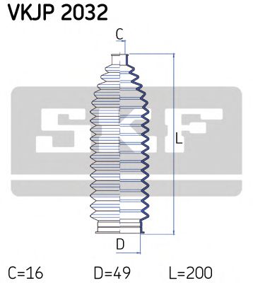 SKF VKJP 2032 Комплект пылника, рулевое управление для PEUGEOT (Пежо) SKF VKJP 2032 Комплект пылника, рулевое управление для PEUGEOT (Пежо)