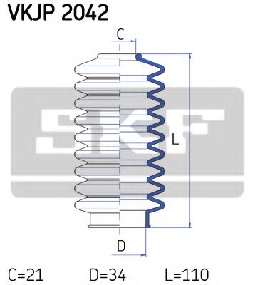 SKF VKJP 2042 Комплект пылника, рулевое управление для VOLKSWAGEN POLO CLASSIC (Фольксваген Поло классик) SKF VKJP 2042 Комплект пылника, рулевое управление для VOLKSWAGEN POLO CLASSIC (Фольксваген Поло классик)