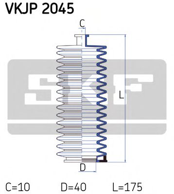 SKF VKJP 2045 Комплект пылника, рулевое управление для PEUGEOT 305 II (Пежо 305 2) SKF VKJP 2045 Комплект пылника, рулевое управление для PEUGEOT 305 II (Пежо 305 2)