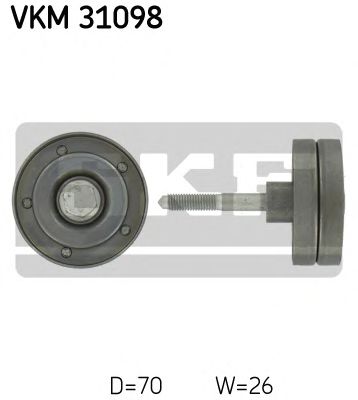 SKF VKM 31098 Паразитный ведущий ролик, поликлиновой ремень для VOLKSWAGEN SCIROCCO (Фольксваген Сcироccо) SKF VKM 31098 Паразитный ведущий ролик, поликлиновой ремень для VOLKSWAGEN SCIROCCO (Фольксваген Сcироccо)