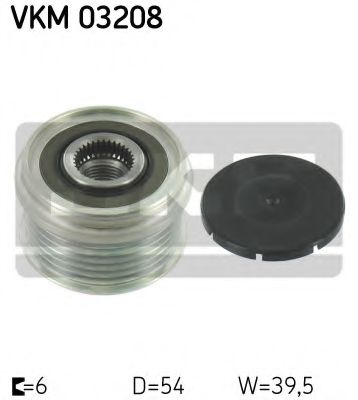 SKF VKM 03208 Механизм свободного хода генератора для OPEL CORSA D (Опель Корса д) SKF VKM 03208 Механизм свободного хода генератора для OPEL CORSA D (Опель Корса д)