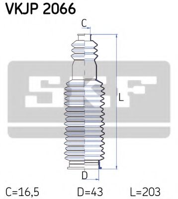 SKF VKJP 2066 Комплект пылника, рулевое управление для PEUGEOT (Пежо) SKF VKJP 2066 Комплект пылника, рулевое управление для PEUGEOT (Пежо)