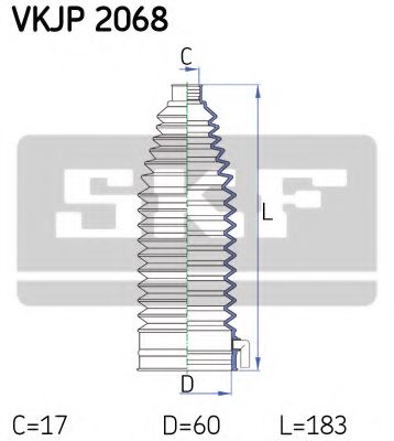 SKF VKJP 2068 Комплект пылника, рулевое управление для PEUGEOT (Пежо) SKF VKJP 2068 Комплект пылника, рулевое управление для PEUGEOT (Пежо)