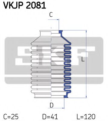 SKF VKJP 2081 Комплект пылника, рулевое управление для VOLKSWAGEN CORSAR (Фольксваген Cорсар) SKF VKJP 2081 Комплект пылника, рулевое управление для VOLKSWAGEN CORSAR (Фольксваген Cорсар)