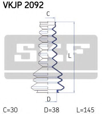 SKF VKJP 2092 Комплект пылника, рулевое управление для OPEL GT (Опель Гт) SKF VKJP 2092 Комплект пылника, рулевое управление для OPEL GT (Опель Гт)