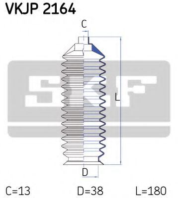 SKF VKJP 2164 Комплект пылника, рулевое управление для MAZDA 626 III (Мазда 626 3) SKF VKJP 2164 Комплект пылника, рулевое управление для MAZDA 626 III (Мазда 626 3)