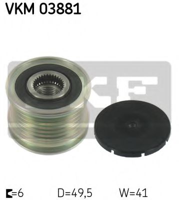 SKF VKM 03881 Механизм свободного хода генератора для PEUGEOT 207 (Пежо 207) SKF VKM 03881 Механизм свободного хода генератора для PEUGEOT 207 (Пежо 207)