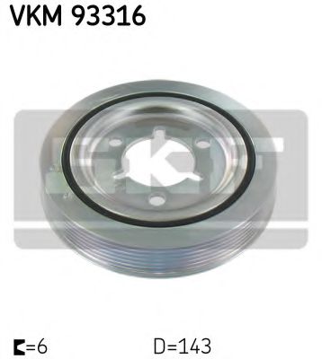 SKF VKM 93316 Ременный шкив, коленчатый вал для PEUGEOT 207 (Пежо 207) SKF VKM 93316 Ременный шкив, коленчатый вал для PEUGEOT 207 (Пежо 207)