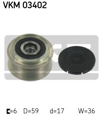 SKF VKM 03402 Механизм свободного хода генератора для FORD TRANSIT CONNECT (Форд Трансит cоннэcт) SKF VKM 03402 Механизм свободного хода генератора для FORD TRANSIT CONNECT (Форд Трансит cоннэcт)