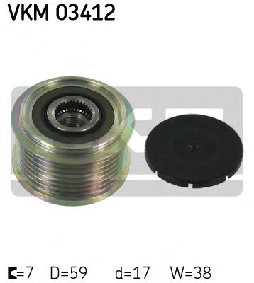 SKF VKM 03412 Механизм свободного хода генератора для LAND ROVER DEFENDER (Ленд ровер/лэнд ровер Дэфэндэр) SKF VKM 03412 Механизм свободного хода генератора для LAND ROVER DEFENDER (Ленд ровер/лэнд ровер Дэфэндэр)