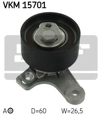 SKF VKM 15701 Натяжной ролик, ремень ГРМ для CHEVROLET CAPTIVA (Шевроле Каптива) SKF VKM 15701 Натяжной ролик, ремень ГРМ для CHEVROLET CAPTIVA (Шевроле Каптива)