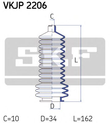SKF VKJP 2206 Комплект пылника, рулевое управление для RENAULT LE CAR (Рено Лэ cар) SKF VKJP 2206 Комплект пылника, рулевое управление для RENAULT LE CAR (Рено Лэ cар)