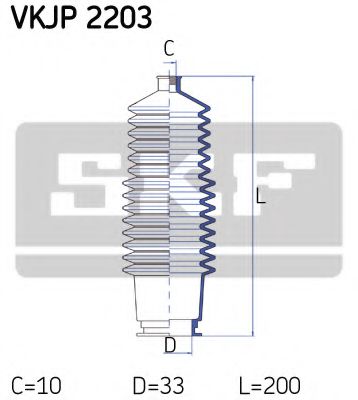 SKF VKJP 2203 Комплект пылника, рулевое управление для RENAULT FUEGO (Рено Фуэго) SKF VKJP 2203 Комплект пылника, рулевое управление для RENAULT FUEGO (Рено Фуэго)