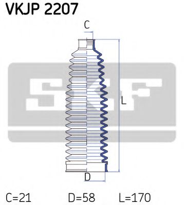 SKF VKJP 2207 Комплект пылника, рулевое управление для PEUGEOT (Пежо) SKF VKJP 2207 Комплект пылника, рулевое управление для PEUGEOT (Пежо)