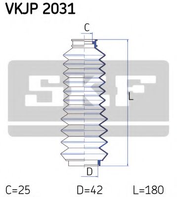 SKF VKJP 2031 Комплект пылника, рулевое управление для VOLKSWAGEN T3 CARAVELLE (Фольксваген Т3 cараvэллэ) SKF VKJP 2031 Комплект пылника, рулевое управление для VOLKSWAGEN T3 CARAVELLE (Фольксваген Т3 cараvэллэ)