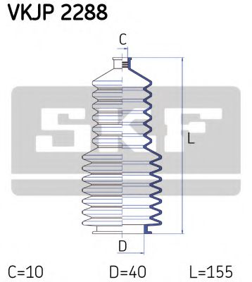SKF VKJP 2288 Комплект пылника, рулевое управление для RENAULT FUEGO (Рено Фуэго) SKF VKJP 2288 Комплект пылника, рулевое управление для RENAULT FUEGO (Рено Фуэго)