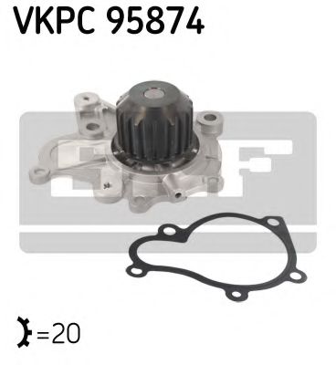 SKF VKPC 95874 Водяной насос для KIA RONDO III (Киа Рондо 3) SKF VKPC 95874 Водяной насос для KIA RONDO III (Киа Рондо 3)