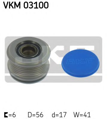 SKF VKM 03100 Механизм свободного хода генератора для VOLKSWAGEN JETTA I (Фольксваген Жэтта и) SKF VKM 03100 Механизм свободного хода генератора для VOLKSWAGEN JETTA I (Фольксваген Жэтта и)