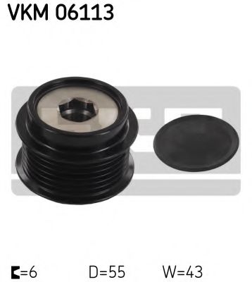 SKF VKM 06113 Механизм свободного хода генератора для TOYOTA AURIS ING SPORTS (Тойота/тоета Аурис спорт) SKF VKM 06113 Механизм свободного хода генератора для TOYOTA AURIS ING SPORTS (Тойота/тоета Аурис спорт)