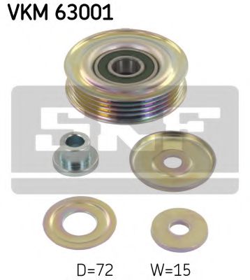 SKF VKM 63001 Паразитный ведущий ролик, поликлиновой ремень для HONDA LOGO (Хонда Лого) SKF VKM 63001 Паразитный ведущий ролик, поликлиновой ремень для HONDA LOGO (Хонда Лого)