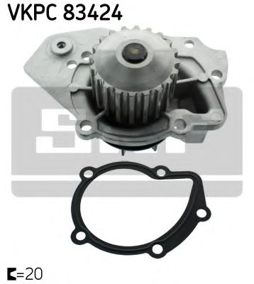 SKF VKPC 83424 Водяной насос для PEUGEOT 309 II (Пежо 309 2) SKF VKPC 83424 Водяной насос для PEUGEOT 309 II (Пежо 309 2)