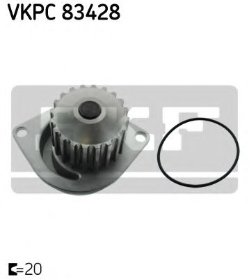 SKF VKPC 83428 Водяной насос для PEUGEOT 206 (Пежо 206) SKF VKPC 83428 Водяной насос для PEUGEOT 206 (Пежо 206)