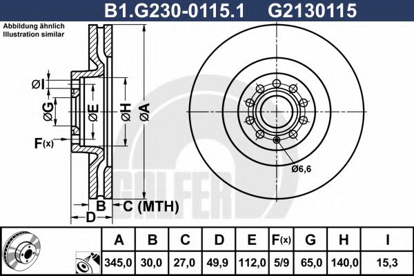 GALFER B1.G230-0115.1 Тормозной диск для SEAT (Сеат) GALFER B1.G230-0115.1 Тормозной диск для SEAT (Сеат)