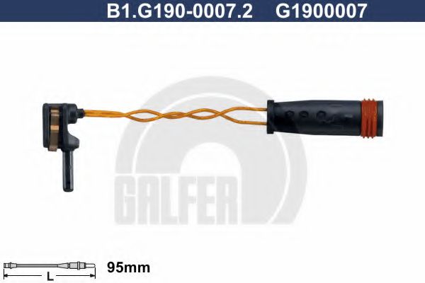 GALFER B1.G190-0007.2 Сигнализатор, износ тормозных колодок для MAYBACH (Майбах) GALFER B1.G190-0007.2 Сигнализатор, износ тормозных колодок для MAYBACH (Майбах)