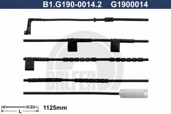 GALFER B1.G190-0014.2 Сигнализатор, износ тормозных колодок для MINI (Мини) GALFER B1.G190-0014.2 Сигнализатор, износ тормозных колодок для MINI (Мини)