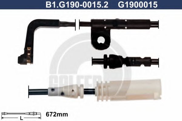 GALFER B1.G190-0015.2 Сигнализатор, износ тормозных колодок для BMW (Бмв) GALFER B1.G190-0015.2 Сигнализатор, износ тормозных колодок для BMW (Бмв)