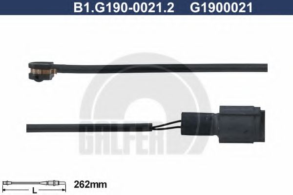 GALFER B1.G190-0021.2 Сигнализатор, износ тормозных колодок для BMW (Бмв) GALFER B1.G190-0021.2 Сигнализатор, износ тормозных колодок для BMW (Бмв)