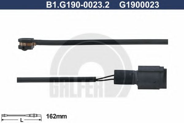 GALFER B1.G190-0023.2 Сигнализатор, износ тормозных колодок передний мост для BMW (Бмв) GALFER B1.G190-0023.2 Сигнализатор, износ тормозных колодок передний мост для BMW (Бмв)
