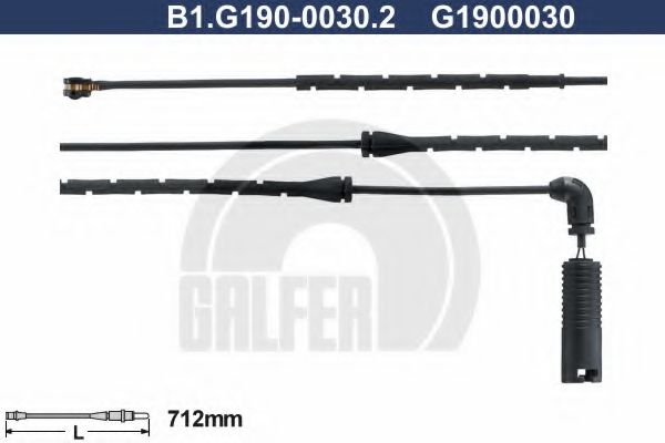 GALFER B1.G190-0030.2 Сигнализатор, износ тормозных колодок для BMW (Бмв) GALFER B1.G190-0030.2 Сигнализатор, износ тормозных колодок для BMW (Бмв)