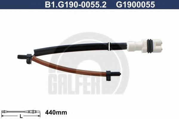 GALFER B1.G190-0055.2 Сигнализатор, износ тормозных колодок для PORSCHE BOXSTER (Порше Боxстэр) GALFER B1.G190-0055.2 Сигнализатор, износ тормозных колодок для PORSCHE BOXSTER (Порше Боxстэр)
