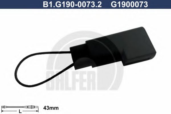 GALFER B1.G190-0073.2 Сигнализатор, износ тормозных колодок для FORD (Форд) GALFER B1.G190-0073.2 Сигнализатор, износ тормозных колодок для FORD (Форд)