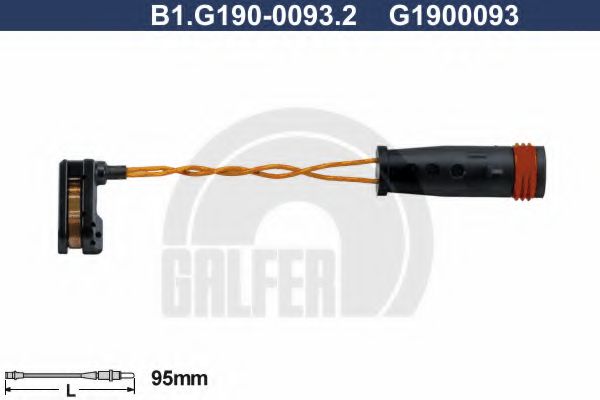 GALFER B1.G190-0093.2 Сигнализатор, износ тормозных колодок для VOLKSWAGEN (Фольксваген) GALFER B1.G190-0093.2 Сигнализатор, износ тормозных колодок для VOLKSWAGEN (Фольксваген)