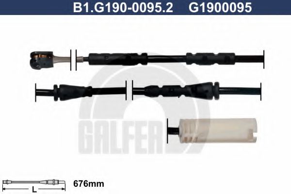 GALFER B1.G190-0095.2 Сигнализатор, износ тормозных колодок для BMW (Бмв) GALFER B1.G190-0095.2 Сигнализатор, износ тормозных колодок для BMW (Бмв)