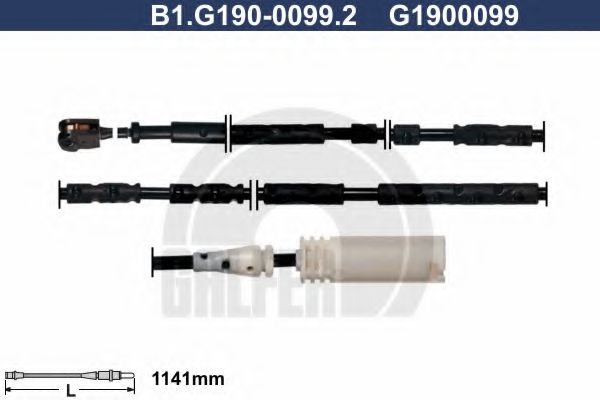 GALFER B1.G190-0099.2 Сигнализатор, износ тормозных колодок для BMW (Бмв) GALFER B1.G190-0099.2 Сигнализатор, износ тормозных колодок для BMW (Бмв)
