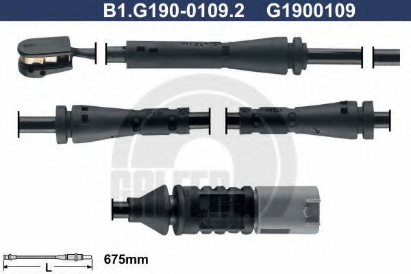 GALFER B1.G190-0109.2 Сигнализатор, износ тормозных колодок для BMW (Бмв) GALFER B1.G190-0109.2 Сигнализатор, износ тормозных колодок для BMW (Бмв)