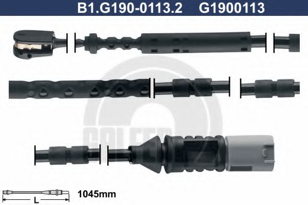 GALFER B1.G190-0113.2 Сигнализатор, износ тормозных колодок для BMW (Бмв) GALFER B1.G190-0113.2 Сигнализатор, износ тормозных колодок для BMW (Бмв)