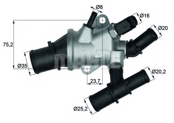 BEHR TI 162 88 Термостат, охлаждающая жидкость для FIAT (Фиат) BEHR TI 162 88 Термостат, охлаждающая жидкость для FIAT (Фиат)