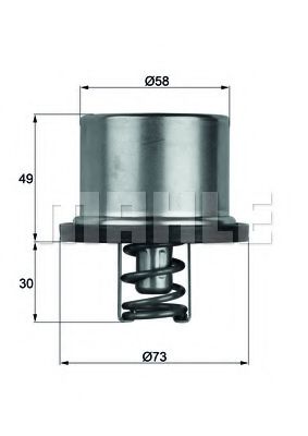 BEHR THD 1 86 Термостат, охлаждающая жидкость для PEUGEOT 205 II (Пежо 205 2) BEHR THD 1 86 Термостат, охлаждающая жидкость для PEUGEOT 205 II (Пежо 205 2)