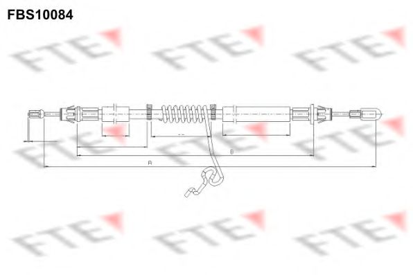 FTE FBS10084 Трос, стояночная тормозная система для FORD TRANSIT (Форд Трансит) FTE FBS10084 Трос, стояночная тормозная система для FORD TRANSIT (Форд Трансит)