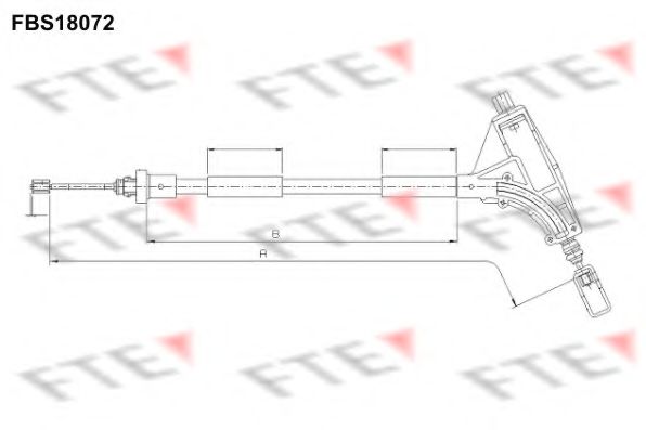 FTE FBS18072 Трос, стояночная тормозная система для PEUGEOT (Пежо) FTE FBS18072 Трос, стояночная тормозная система для PEUGEOT (Пежо)