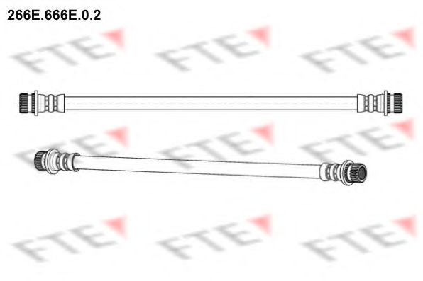 FTE 266E.666E.0.2 Тормозной шланг для MITSUBISHI COLT VI (Митсубиши/митсубиси Кольт 6) FTE 266E.666E.0.2 Тормозной шланг для MITSUBISHI COLT VI (Митсубиши/митсубиси Кольт 6)