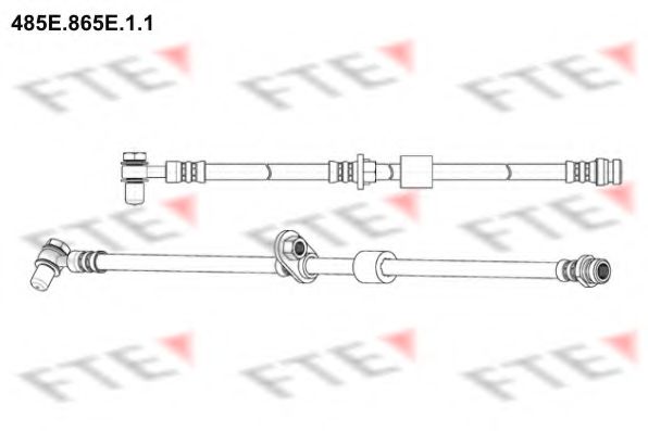 FTE 485E.865E.1.1 Тормозной шланг для MITSUBISHI COLT VI (Митсубиши/митсубиси Кольт 6) FTE 485E.865E.1.1 Тормозной шланг для MITSUBISHI COLT VI (Митсубиши/митсубиси Кольт 6)