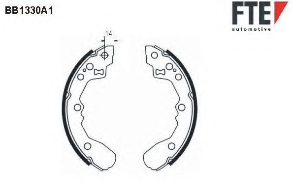 FTE BB1330A1 Тормозные колодоки для KIA MENTOR (Киа Мэнтор) FTE BB1330A1 Тормозные колодоки для KIA MENTOR (Киа Мэнтор)