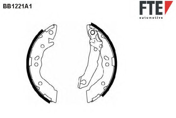 FTE BB1221A1 Тормозные колодоки для HYUNDAI ATOS (Хендай Атос)