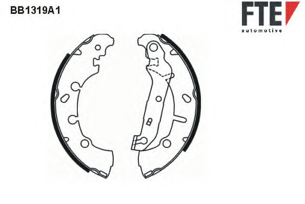 FTE BB1319A1 Тормозные колодоки для FORD FUSION (Форд Фьюжн) FTE BB1319A1 Тормозные колодоки для FORD FUSION (Форд Фьюжн)