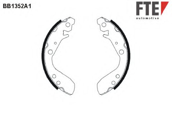 FTE BB1352A1 Тормозные колодоки для HONDA FIT II (Хонда Фит 2) FTE BB1352A1 Тормозные колодоки для HONDA FIT II (Хонда Фит 2)